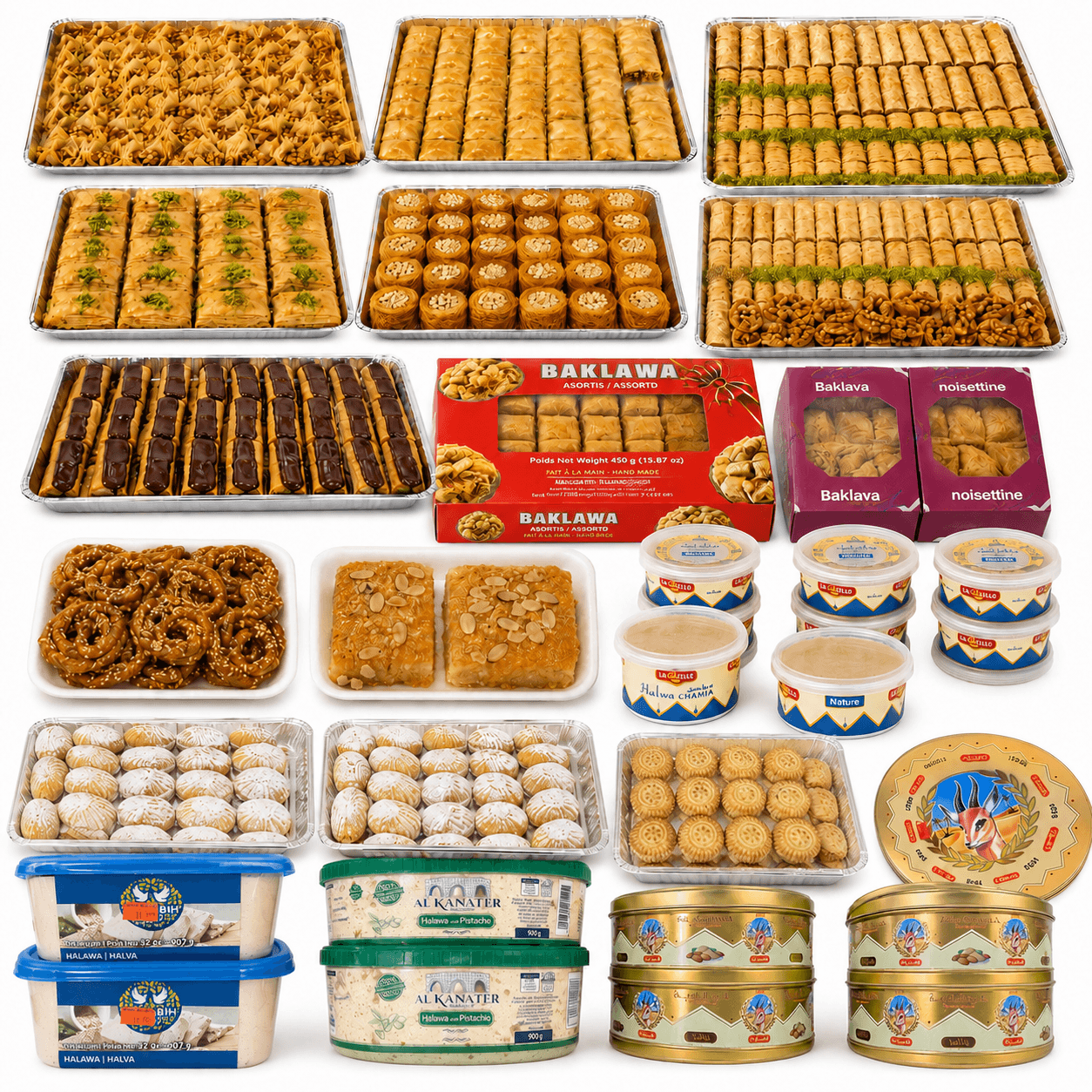 Baklawa, pâtisseries et confiseries