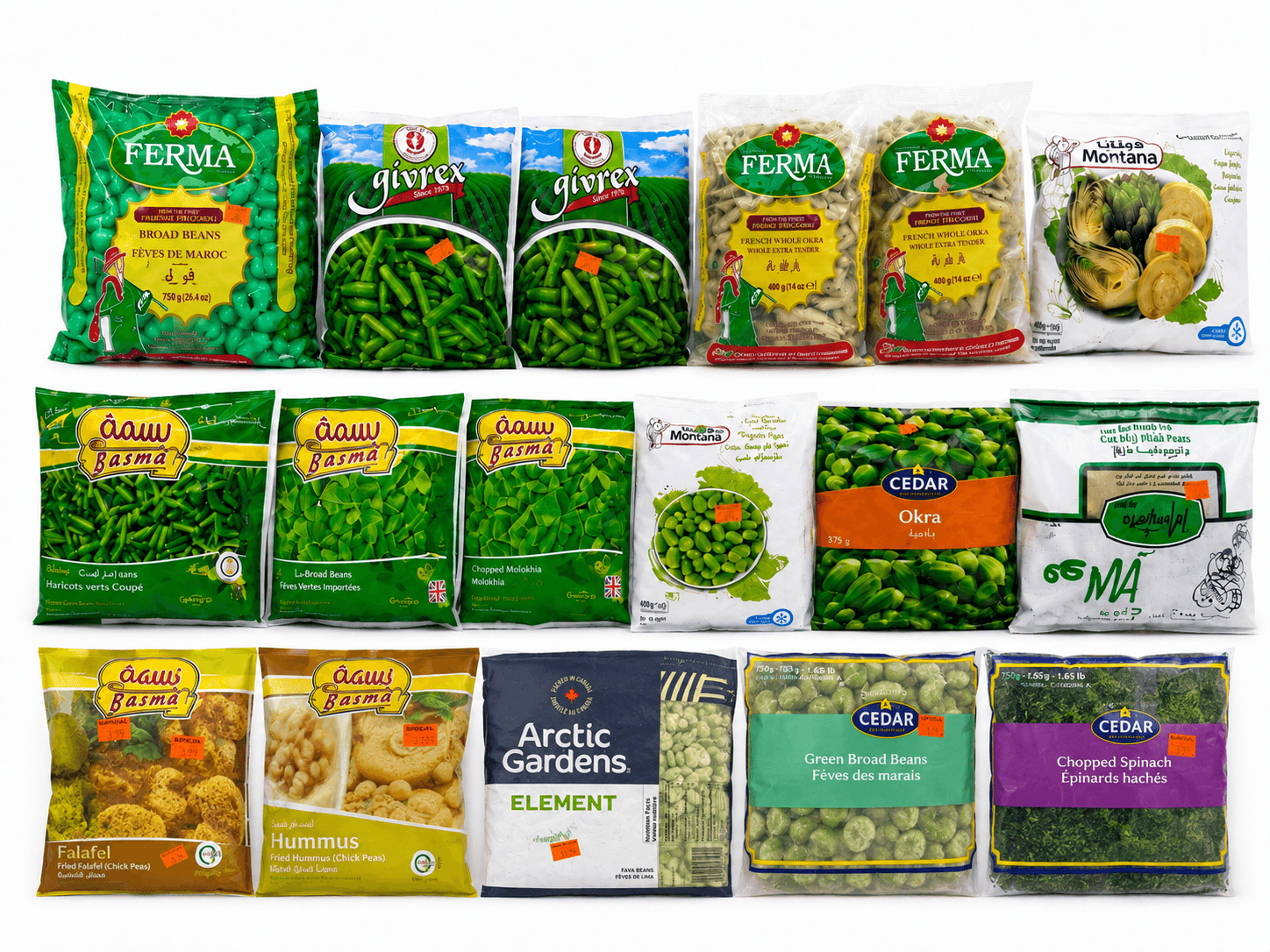 Légumes congelés
