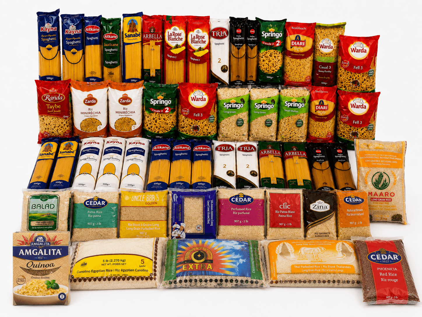 Pâtes, riz et vermicelles